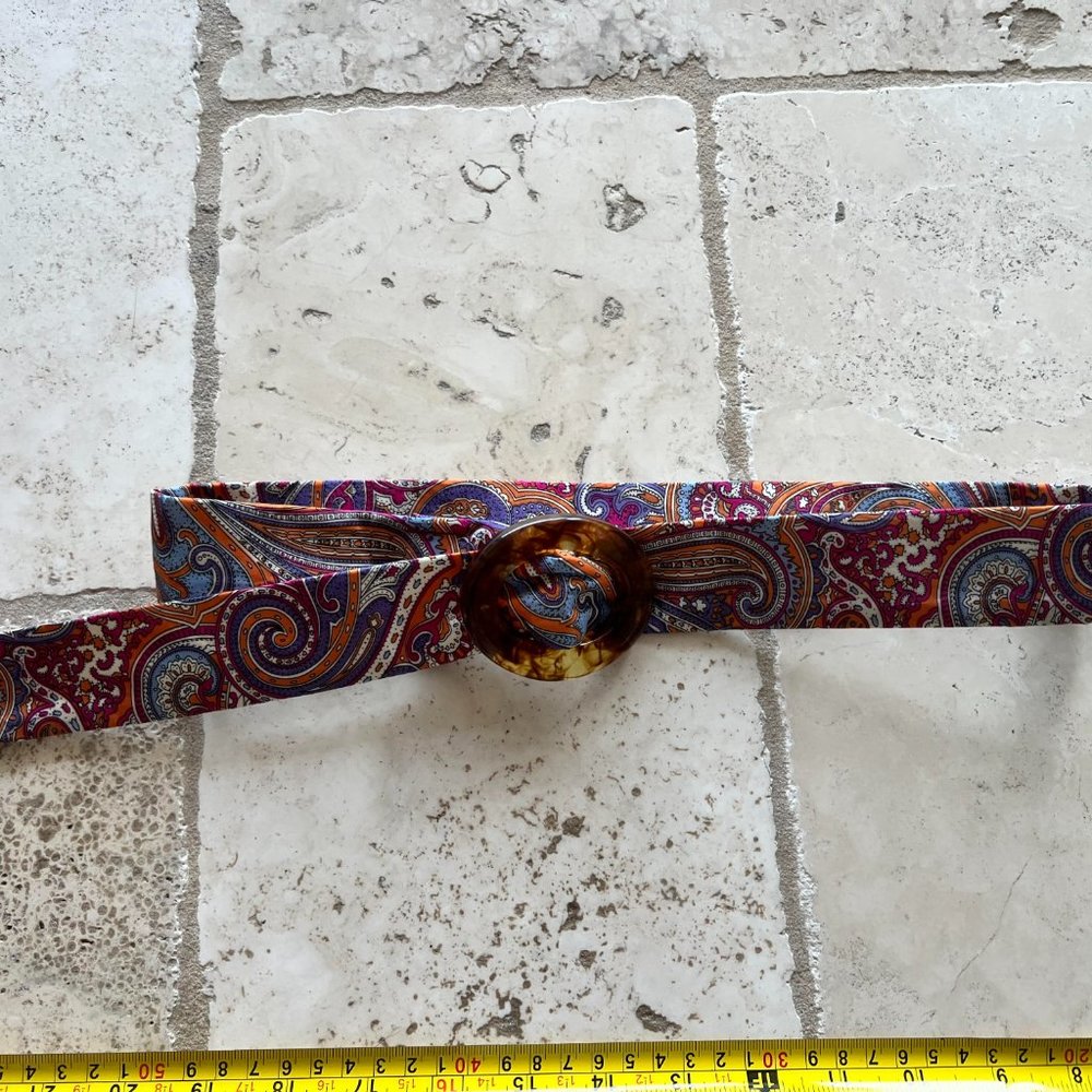 Eliza B. | Paisley Ribbon Belt NWOT